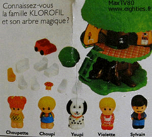 Vulli Arbre Magique Klorofil Tree Tots avec quelques personnages et  accessoires