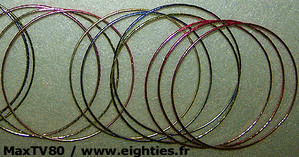 années 80 bracelets fantaisie fluo plastique néon cordon ressorts caoutchouc madonna morten harket paillettes bracelet 80's eighties