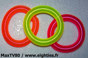 années 80 bracelets fantaisie fluo plastique néon cordon ressorts caoutchouc madonna morten harket paillettes bracelet 80's eighties