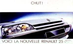 pub affiche auto voiture automobile renault 25