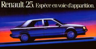 pub affiche auto voiture automobile renault 25