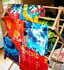 fabrication de tee shirt tie and dye
