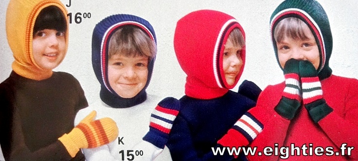 Annees 70 cagoule enfant des annees 80