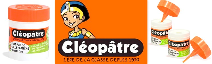 ancien pot annees 80 colle cleopatre ecole 80 ecola amande