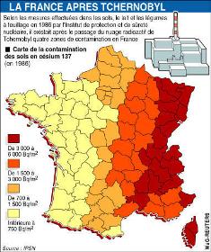 années 80 1986 drame tchernobyl centrale ukraine nucléaire carte