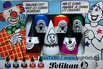 annees 80 années 80 80's feutres pelikan feutre souris clown clowns ecole souvenirs nostalgie