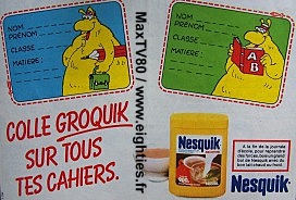 Orthographe grammaire années 80 objet de toture punitions punition école eighties book bled exercices groquik nesquik groquick