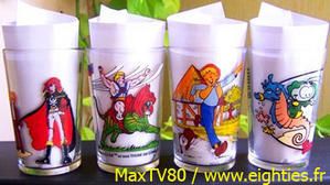 années 80, annees 80, 80's, verres-à-moutarde, verre-a-moutarde, verres-décorés, dessins-animés, nostalgie, mode, ducros, maille, amora, eighties, glass, cartoon, glasses, basos, baso, maya, candy, goldorak, nils holgersson, albator, maya-l'abeille, yakari, enfants, enfant, trentenaires,