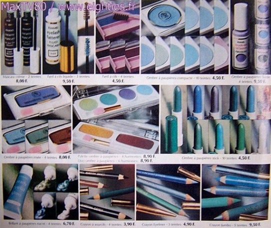annees, années, 80, 80's, eighties, maquillage, make, up, deguisement, kitsch, kitch, bourjois, rimmel, beauté, femmes, femme, cosmetiques