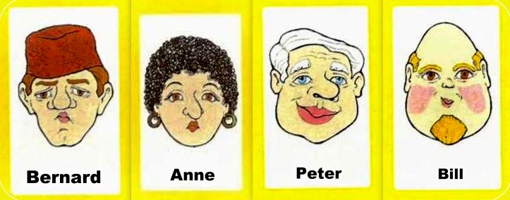 eighties jeu qui est ce MB Personnages cartes annees 80 1