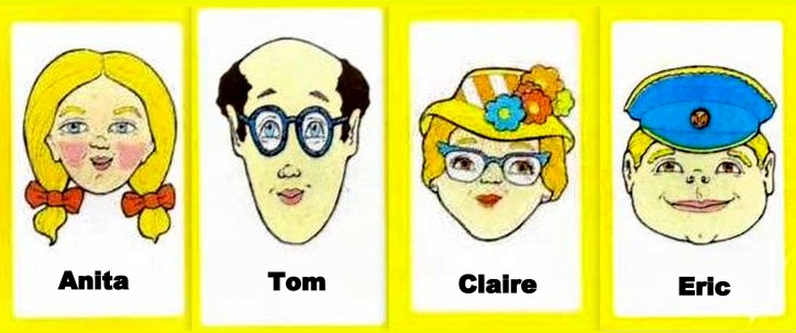 eighties jeu qui est ce MB Personnages cartes annees 80 2