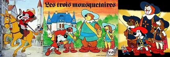 ANNEES, 80, 80's, eighties, les, 3 mousquetaires, chiens, toutous, dartagnan, TF1, nostalgie, dessins, dessin, animé, anime, cartoon, souvenirs, trentenaires,