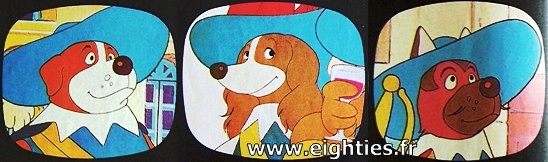 ANNEES, 80, 80's, eighties, les, 3 mousquetaires, chiens, toutous, dartagnan, TF1, nostalgie, dessins, dessin, animé, anime, cartoon, souvenirs, trentenaires,