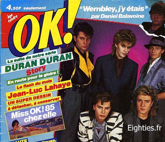 ANNEES, 80, 80's, eighties, TOP50, Top, 50, Marc, Toesca, canal+, Duran-duran, Simon le-bon, taylor, the relfex, Nick-rhodes, musique, souvenirs, nostalgie