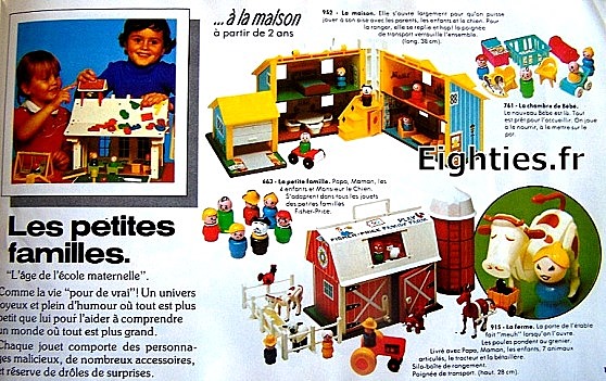ANNEES 70, ANNEES 80, 80's, eighties, Fisher Price, jouets, catalogue, livret, jeux, enfance, nostalgie, vintage, ancien, souvenir, souvenirs, trentenaires, collection