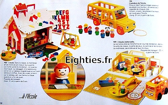 ANNEES 70, ANNEES 80, 80's, eighties, Fisher Price, jouets, catalogue, livret, jeux, enfance, nostalgie, vintage, ancien, souvenir, souvenirs, trentenaires, collection