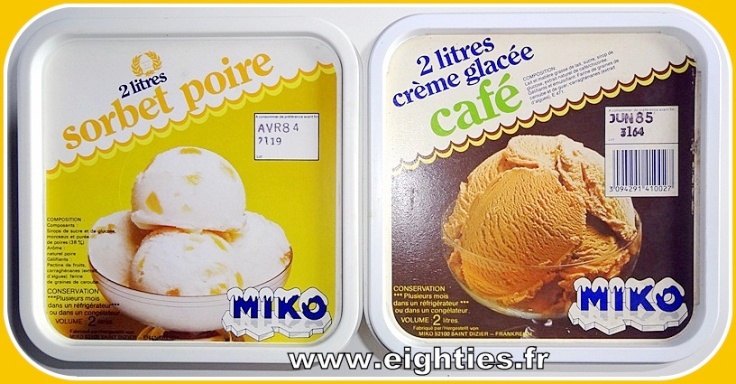 Bacs de glace Miko vintage des années 80