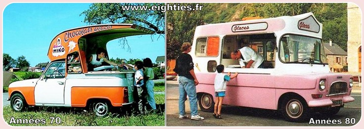 camion de glaces des années 70 glaces années 80