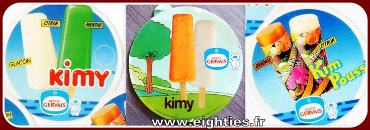 Glaces Kim Pouss Pouss Gervais années 70