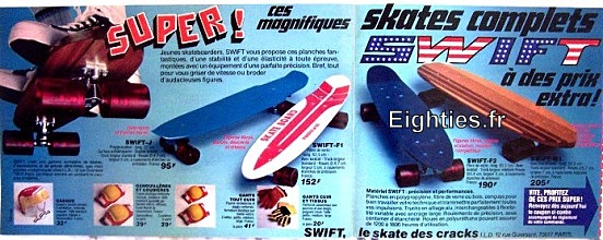 ANNEES 80, 80's, eighties, sport, skate, skate board, planche à roulettes, 70, 70's, skate 79, panini