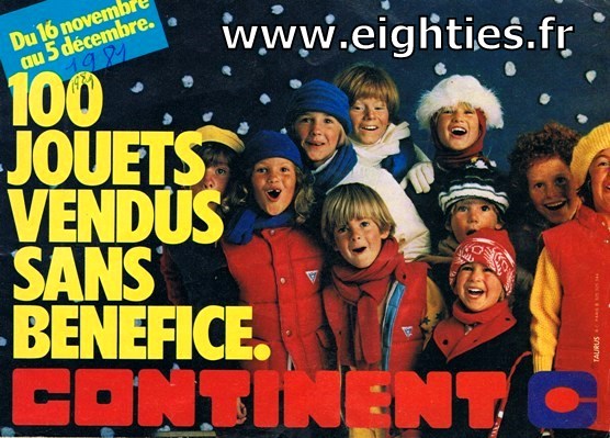 ANNEES 80, 80's, Eighties, catalogue, jeux, jouets, continent, magasins, hypermarchés, supermarchés, nostalgie, souvenirs, Noël, 1981