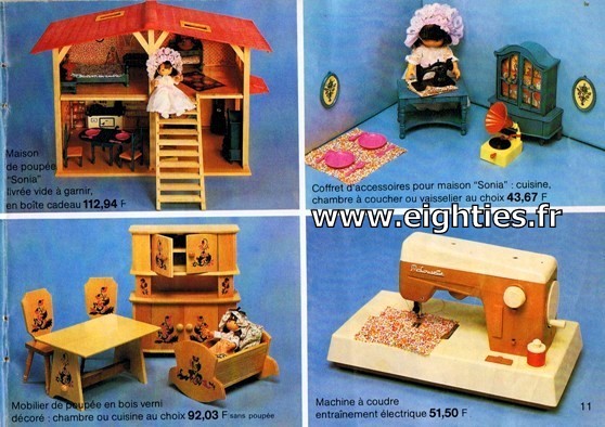 ANNEES 80, 80's, Eighties, catalogue, jeux, jouets, continent, magasins, hypermarchés, supermarchés, nostalgie, souvenirs, Noël, 1981, poupée Sonia