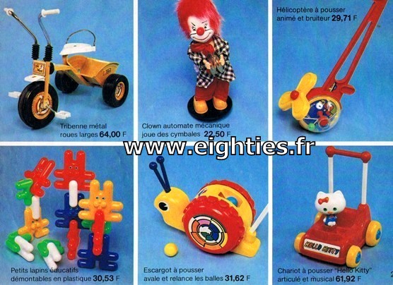 ANNEES 80, 80's, Eighties, catalogue, jeux, jouets, continent, magasins, hypermarchés, supermarchés, nostalgie, souvenirs, Noël, 1981, Hello Kitty