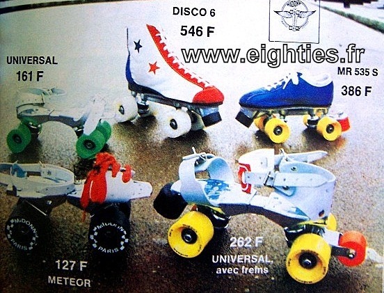 ANNEES 80, 80's, eighties, roller, rollers, roller-skate, nostalgie, patins à roulettes, souvenirs