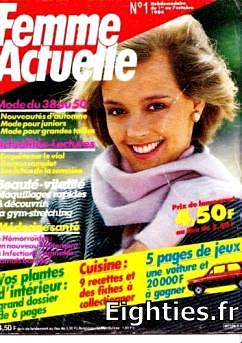 ANNEES 80, 80's, eighties, Femme actuelle, magazine, revue, prisma presse, les facéties de Barnabé, la main tendue, presse, nostalgie, souvenirs