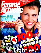 ANNEES 80, 80's, eighties, Femme actuelle, magazine, revue, prisma presse, les facéties de Barnabé, la main tendue, presse, nostalgie, souvenirs