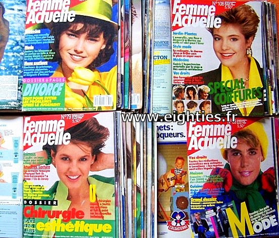 ANNEES 80, 80's, eighties, Femme actuelle, magazine, revue, prisma presse, les facéties de Barnabé, la main tendue, presse, nostalgie, souvenirs