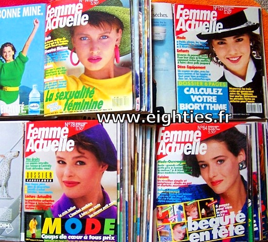 ANNEES 80, 80's, eighties, Femme actuelle, magazine, revue, prisma presse, les facéties de Barnabé, la main tendue, presse, nostalgie, souvenirs