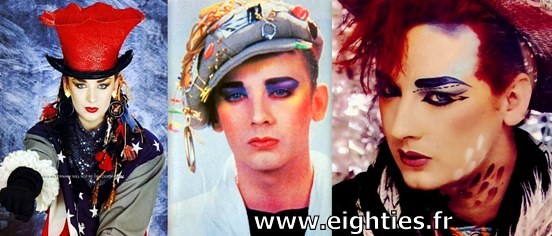 ANNEES 80, 80's, eighties, Boy George, culture club, musique, Top 50, Marc toesca, nostalgie, souvenirs, hit, mode, look, maquillage