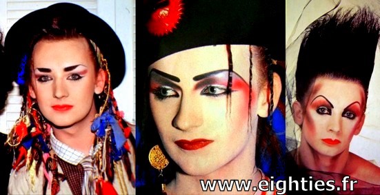 ANNEES 80, 80's, eighties, Boy George, culture club, musique, Top 50, Marc toesca, nostalgie, souvenirs, hit, mode, look, maquillage