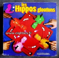 Années 80, Eighties.fr, 80's, hippo, hippos gloutons, glouton, jeu, jeux, hippopotames, billes, souvenirs, nostalgie, trentenaires, jeunesse, enfance