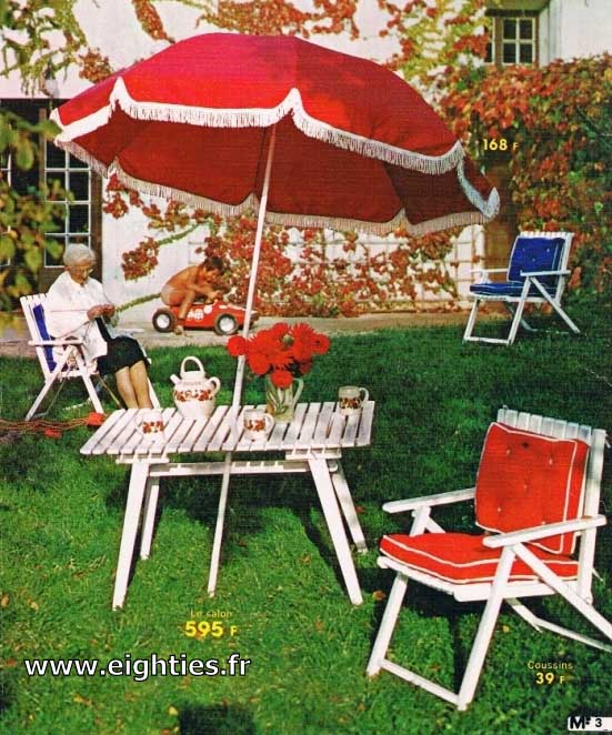 Mobilier jardin des annees_80