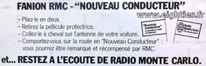 Les jingles Europe 1 de 1955 à nos jours Autocollant-fanion-jeu-radio-rmc-annees-80-300x96