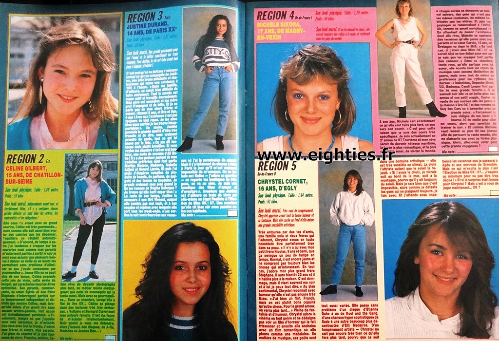 candidates Election Miss OK magazine années 80