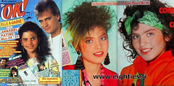 annabel patino gagnante Miss OK magazine années 80