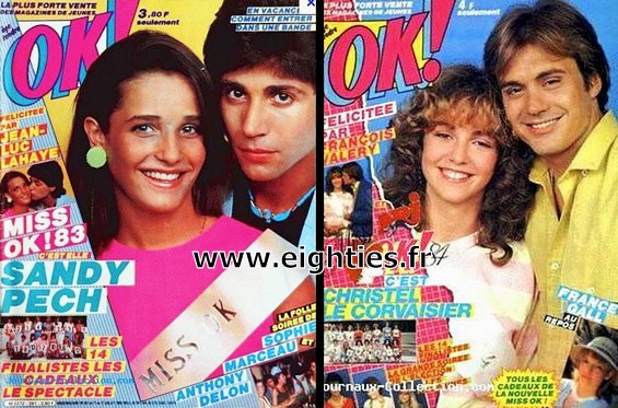 gagnantes Election Miss OK magazine années 80
