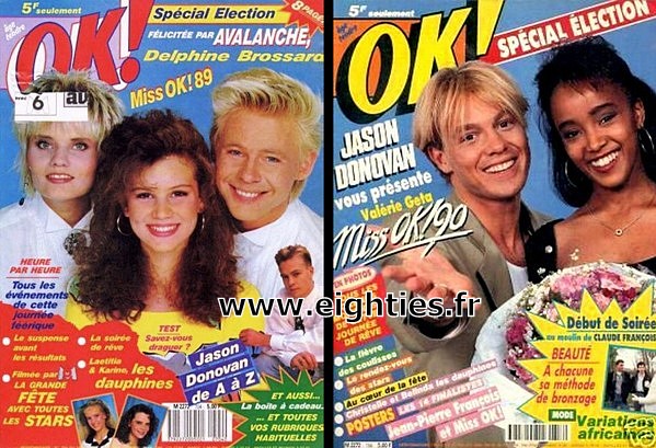 gagnantes Election Miss OK magazine années 90