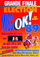 Election Miss OK magazine années 80