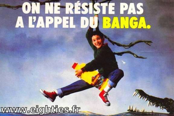 Années 80, 80's, eighties, Emission, En route pour l'aventure, La Cinq, Youpi l'école est finie, Michel Robbe, Banga, pub crocodile, pub couloir, jeu d'aventure, 1988, années 90
