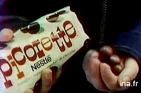 bonbons picorette de Nestlé années 70 vintage 