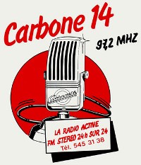 Logo radios libres Carbone 14 années 80