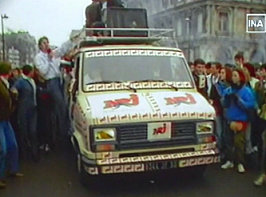 Manifestation NRJ radios commerciales 1984