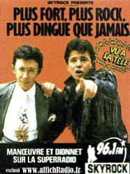 Publicité Skyrock Manoeuvre Dionnet années 80