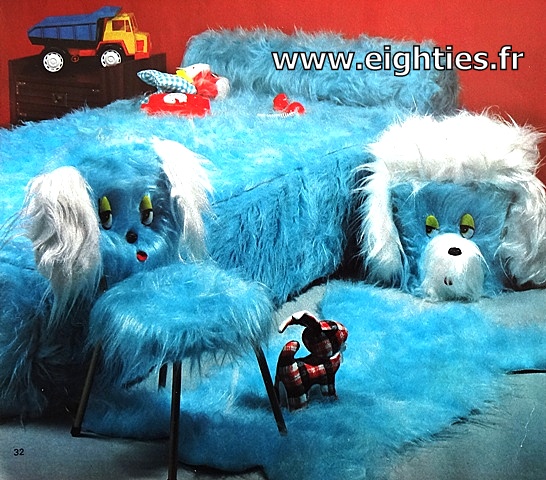 Décoration kitsch vintage années 70 Années 80 Chambre peluche