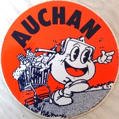 Autocollant Auchan années 70 80