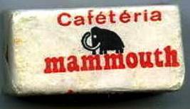 Sucre caféteria Mammouth années 80